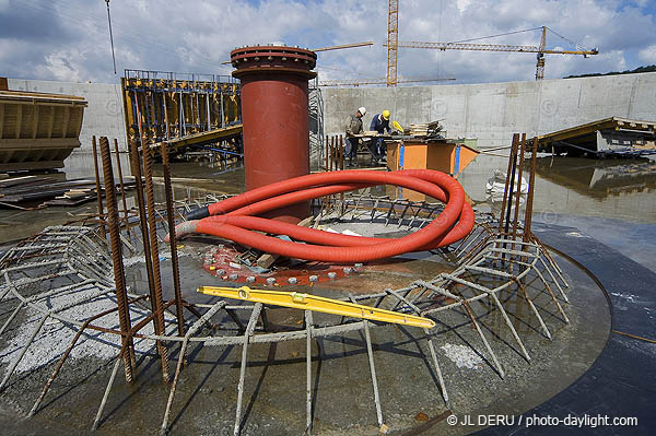 Station d'puration de Sclessin en construction